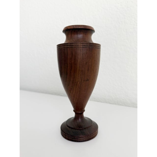 Early 20th Century Antique Art Deco Wood Treen Vase For Sale - Image 5 of 7