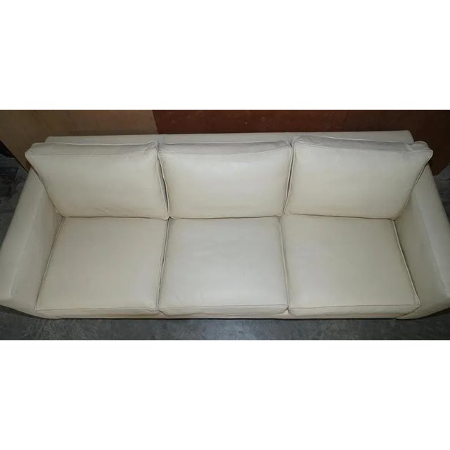 Brown Leather & Mahogany Graham 3-4 Seater Sofa from Ralph Lauren For Sale - Image 8 of 18