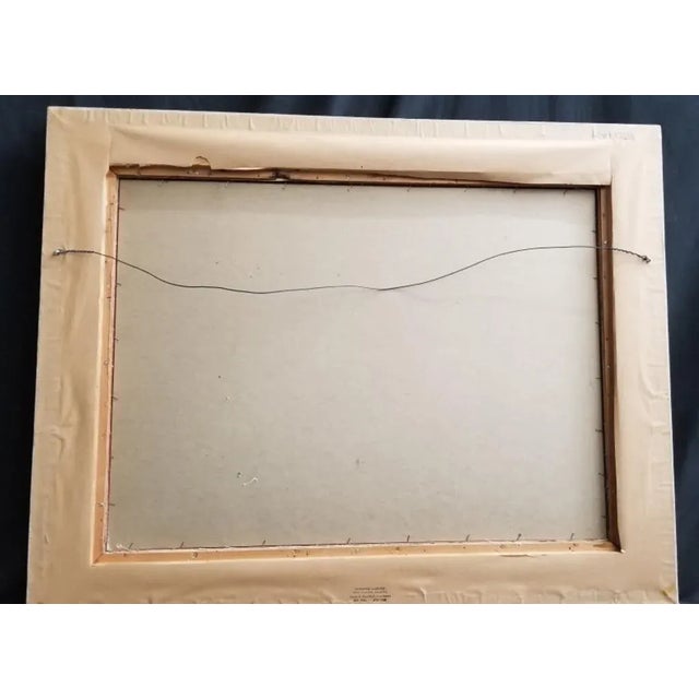 Late 20th Century Impasto Expressionist Father and Child Figurative Art Painting For Sale - Image 5 of 5