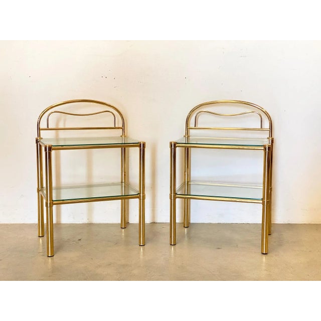 Brass Bedside Tables, 1980s, Set of 2 For Sale - Image 9 of 9