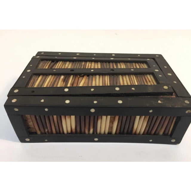 Antique Anglo Indian Box Handcrafted with Porcupine Quills For Sale - Image 10 of 13