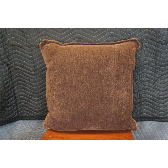 Rustic Western Tooled Leather Down Filled Lumbar Throw Accent Pillow For Sale - Image 6 of 10
