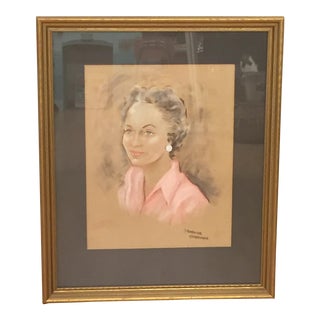 "Portrait of Tootsie" Drawing For Sale