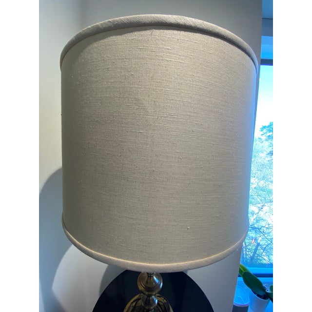 1960s Vintage Brass Lamp For Sale - Image 5 of 5