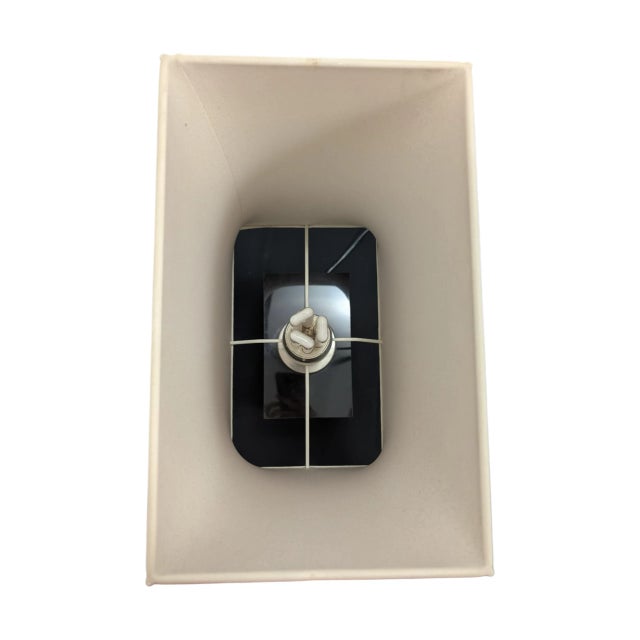 Modern Table Lamp with Resin Base, 1980s For Sale - Image 3 of 7