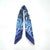 French A 2000s Monsieur Et Madame Blue Silk Square Scarf by Hermès For Sale - Image 3 of 14