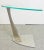 Late 20th Century Modern Design Cantilever Glass & Steel Table For Sale - Image 5 of 6