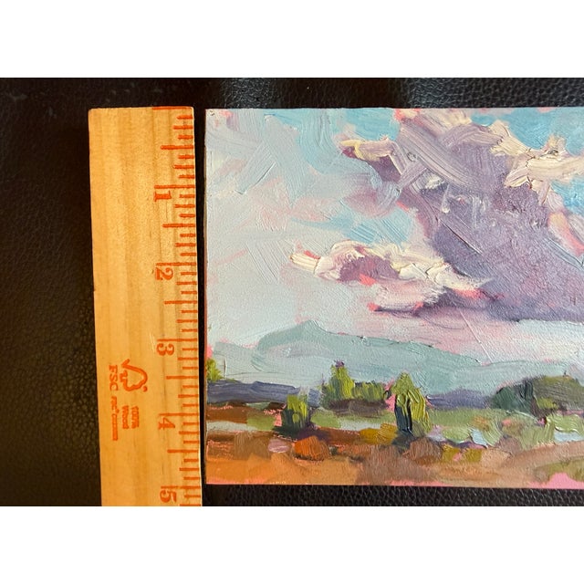 I am a plein air painter, my easel set up on site in fields, next to streams and cliffs. This piece was painted next o...