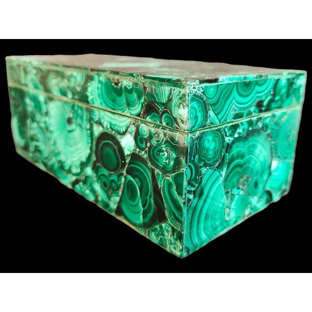 Malachite Box, 20th Century For Sale - Image 11 of 12