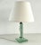 Italian Table Lamp with Green Glass and Brass Details from Fontana Arte, 1950s For Sale - Image 9 of 18