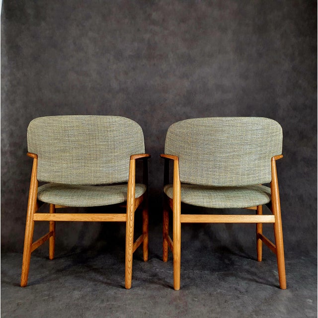 Mid-Century Modern Set of Chairs by Aksel Bender Madsen & Ejner Larsen for Fritz Hansen, 1960s For Sale - Image 3 of 14