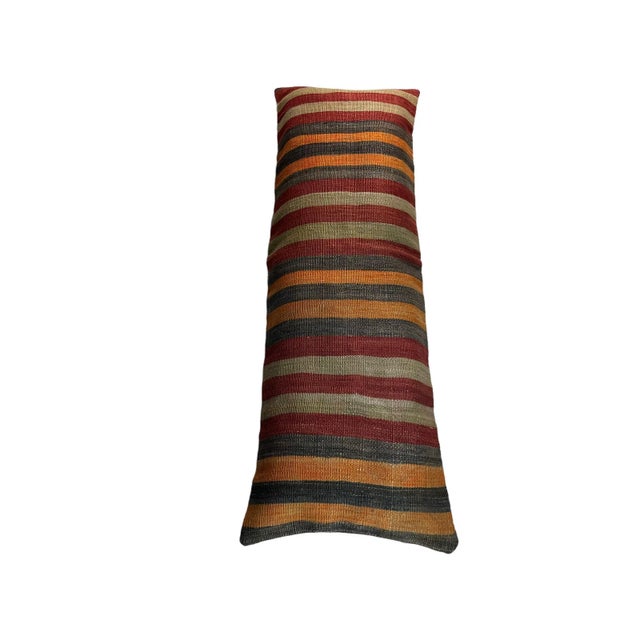 Textile Vintage Turkish Kilim Cushion Cover For Sale - Image 7 of 11