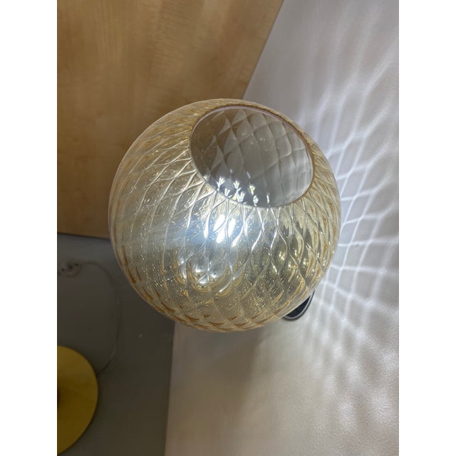 Contemporary "Ballotton" Amber Murano Glass Wall Sconce For Sale - Image 6 of 13