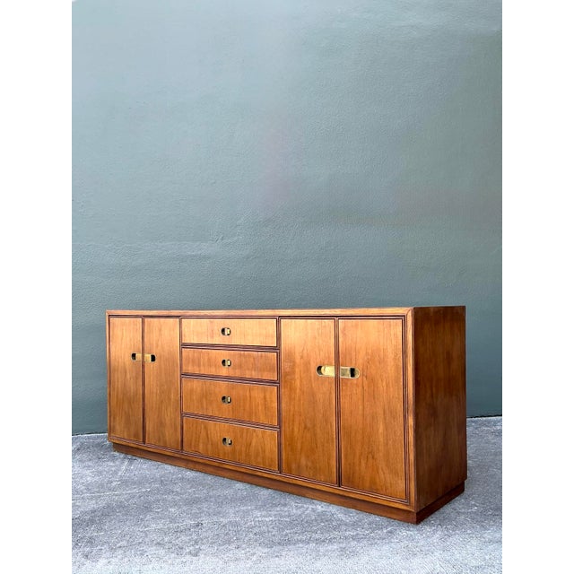 Vintage Drexel Brass Pull Dresser For Sale - Image 9 of 12