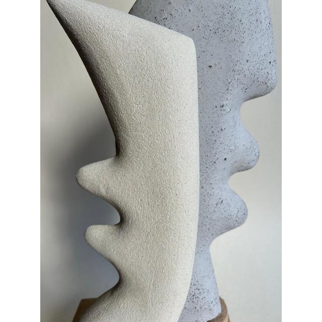Not Yet Made - Made To Order Twin Flames Sculpture in Chamotte Stoneware by Thalia Dalecky For Sale - Image 5 of 10