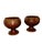 Glazed Ceramic Pedestal Bowls, Set of 2 For Sale - Image 5 of 5