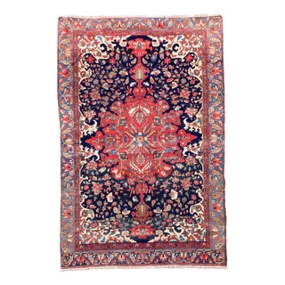 Antique Malayer Rug in Wool, 1890s For Sale