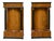 Pair of 19th Century Biedermeier Bedside Cabinets, Walnut and Ebonized Columns For Sale