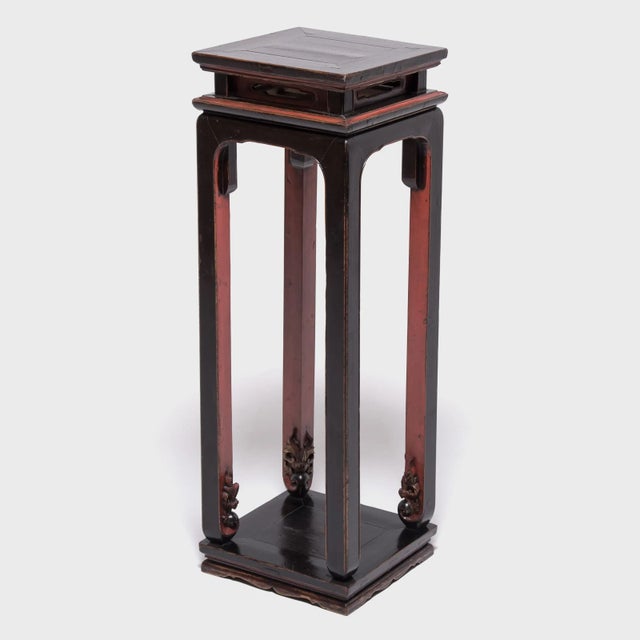 Mid 19th Century Pair of Ornate Qing Display Stands For Sale - Image 4 of 12