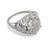 1930s 1930s Art Deco Gia 1.84 Carat Diamond Platinum Engagement Ring, Size 5 For Sale - Image 5 of 6