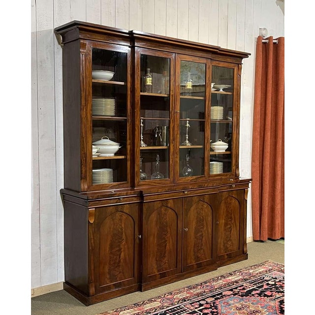 19th Century Victorian Bookcase in Mahogany For Sale - Image 15 of 18