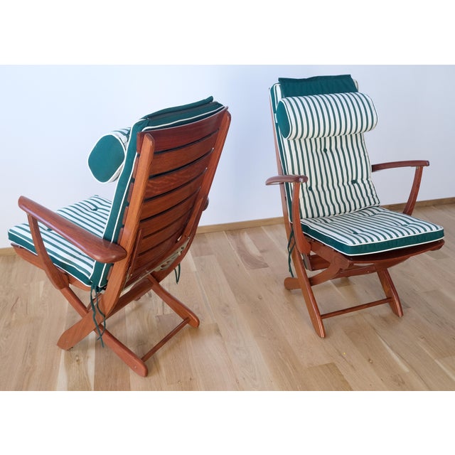 Tricomfort Madein France SOLID Rosewood Adjustable Chairs Folding Table Outdoor For Sale - Image 11 of 18