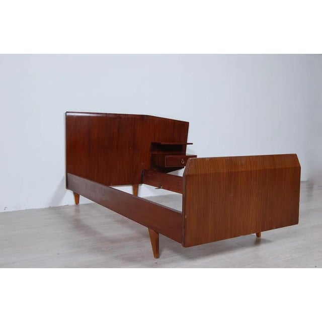 Set of Single Bed Structure with Bedside Table, 1950s For Sale - Image 4 of 12