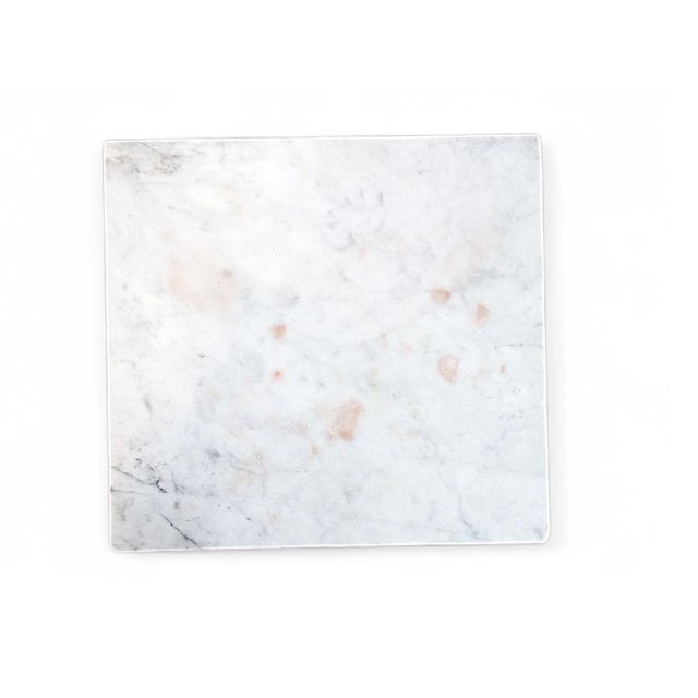 1930s Vintage Bedside Tables with Carrara Marble, 1930s, Set of 2 For Sale - Image 5 of 10