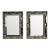 French Art Deco Style, Large Wall Mirrors, Antiqued Glass, Silver Leaf Wood For Sale