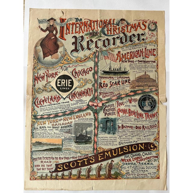 Late 19th Century New York Recorder Poster, 1893 For Sale - Image 5 of 7