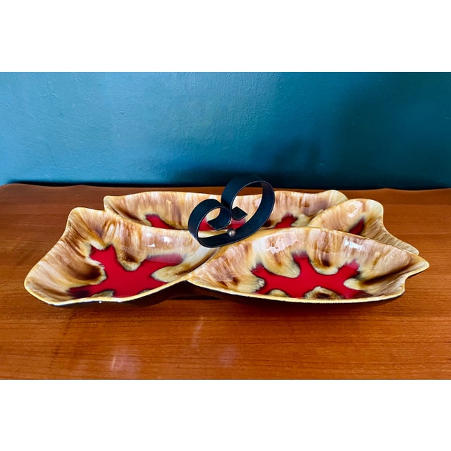 Majolica Ceramic Large Centrepiece / Platter From La Poterie De Monaco, 1920 For Sale - Image 6 of 7