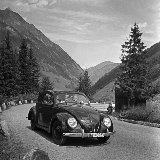 1930s Exploring the Countryside in a Volkswagen Beetle, Germany, 1939, Photograph For Sale - Image 5 of 5
