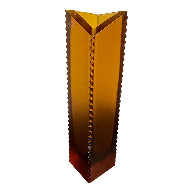 Vladimir Klein for Alchymie Praha Sommerso Glass Vase For Sale