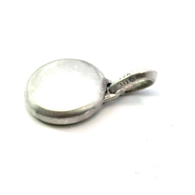 Traditional 1990s David Yurman Ying Yang Amulet Sterling Silver Estate For Sale - Image 3 of 6