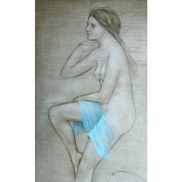 Wood Betty Jo Frost (1930-2011) Oil Painting Female Nude, Framed For Sale - Image 7 of 17