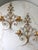Late 20th Century Large Vintage Italian Gilt Candle Sconce | Double Arm Wall Hanging Candle Holder For Sale - Image 5 of 5