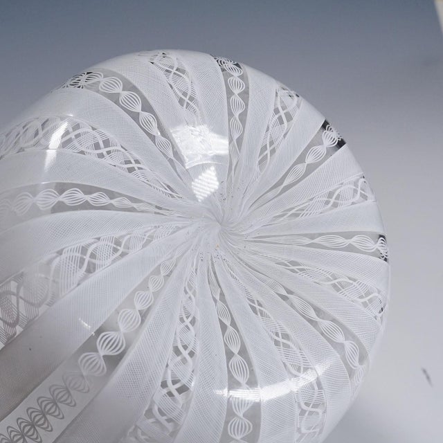 Large Fazzoletto Zanfirico Vase by Fulvio Bianconi for Venini, Venice Murano For Sale - Image 9 of 9