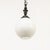 Vintage Opaline Hanging Lamp For Sale - Image 3 of 4
