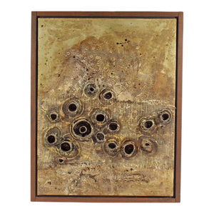 1968 Abstract Mixed Media Painting and Collage by Ann Leech