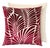 The House of Scalamandré Plumes / Velvet Pillow, Red, 22 X 22 For Sale