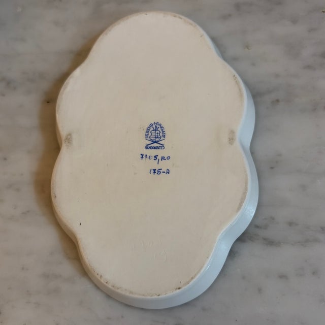 Ceramic Mid 20th Century Herend Rothschild Bird Tray Trinket Dish For Sale - Image 7 of 8