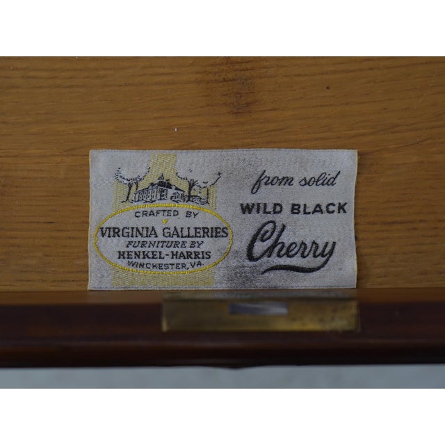Henkel Harris Virginia Galleries Cherry Secretary Desk For Sale - Image 17 of 18