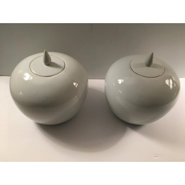 1970s 1970s Blanc De Chine Covered Jars - a Pair For Sale - Image 5 of 8