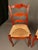 Burnt Umber Late 20th Century Country French Style Cabriole Leg Ladder Back Side Chairs, Pair For Sale - Image 8 of 10