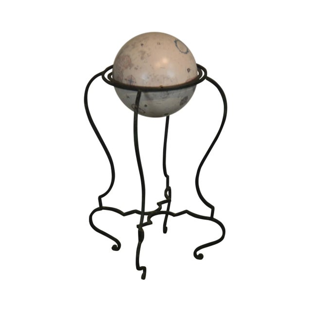 1990s Replogle Iron Base Standing Floor Globe For Sale - Image 13 of 13