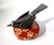 Farmhouse Contemporary Folk Art by Mikel Davison - Little Black Bird on Flowered Red Base For Sale - Image 3 of 6