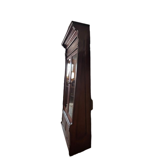 Antique j.m.w Jones Chicago Mahogany Tambour 2-Door Office Cabinet, Circa 1900 For Sale - Image 4 of 12