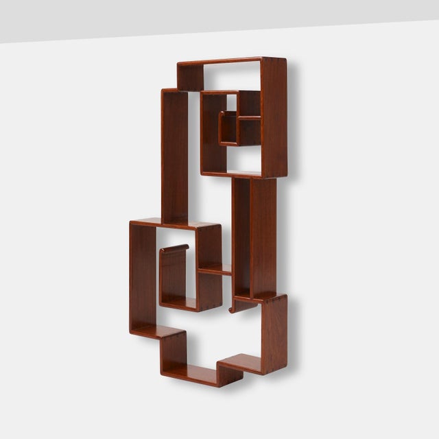 Mid 20th Century Mid 20th Century Rosewood Wall Hanging Shelf For Sale - Image 5 of 8