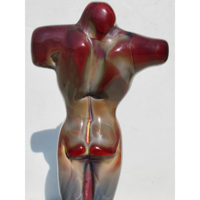 Glass Dino Rosin Art Glass Female Sculpture For Sale - Image 7 of 13