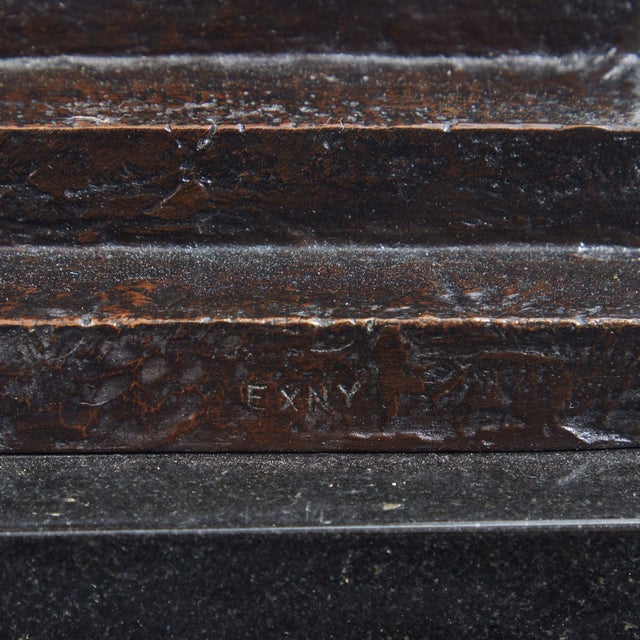 Ebony Bronze Sculpture After Giacometti For Sale - Image 8 of 9